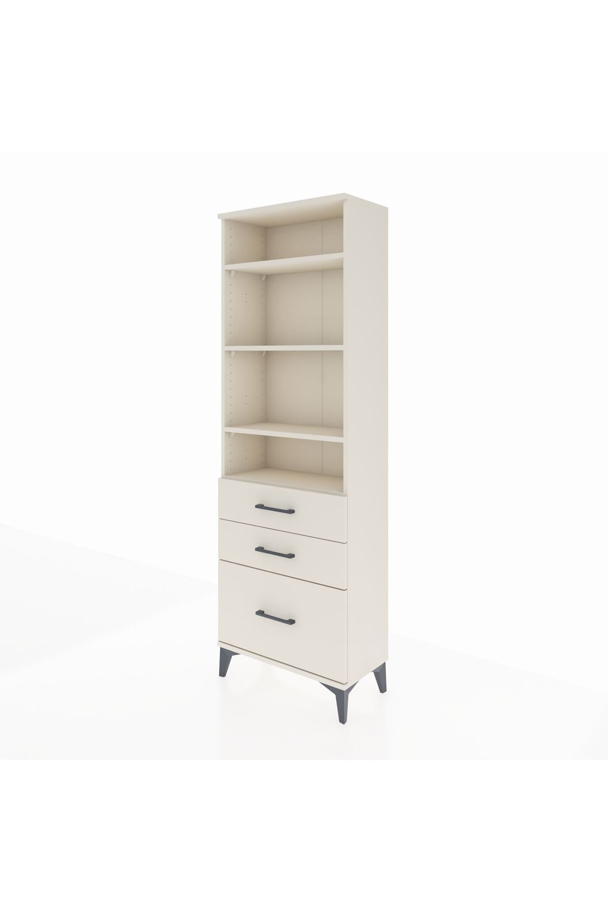 Arges Dolap 4 Raflı 3 Çekmeceli 60x30x182 Aytaşı-Aytaşı