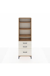 Arges Dolap 4 Raflı 3 Çekmeceli 60x30x182 Çam-Aytaşı