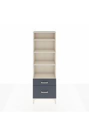 Arges Dolap 4 Raflı 2 Çekmeceli 60x30x182 Aytaşı-Antrasit