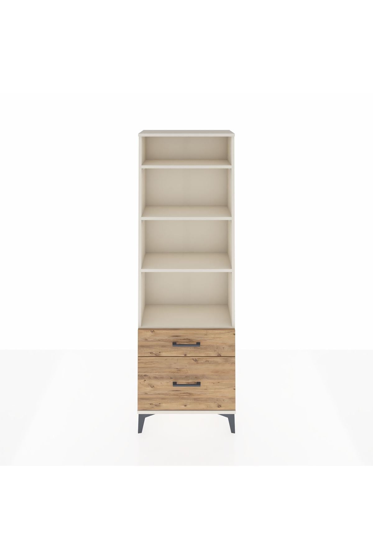 Arges Dolap 4 Raflı 2 Çekmeceli 60x30x182 Aytaşı-Çam