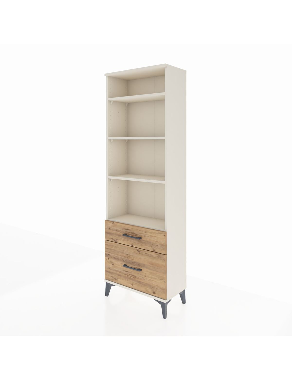 Arges Dolap 4 Raflı 2 Çekmeceli 60x30x182 - S23M043V3A
