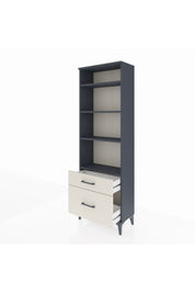 Arges Dolap 4 Raflı 2 Çekmeceli 60x30x182 Antrasit-Aytaşı