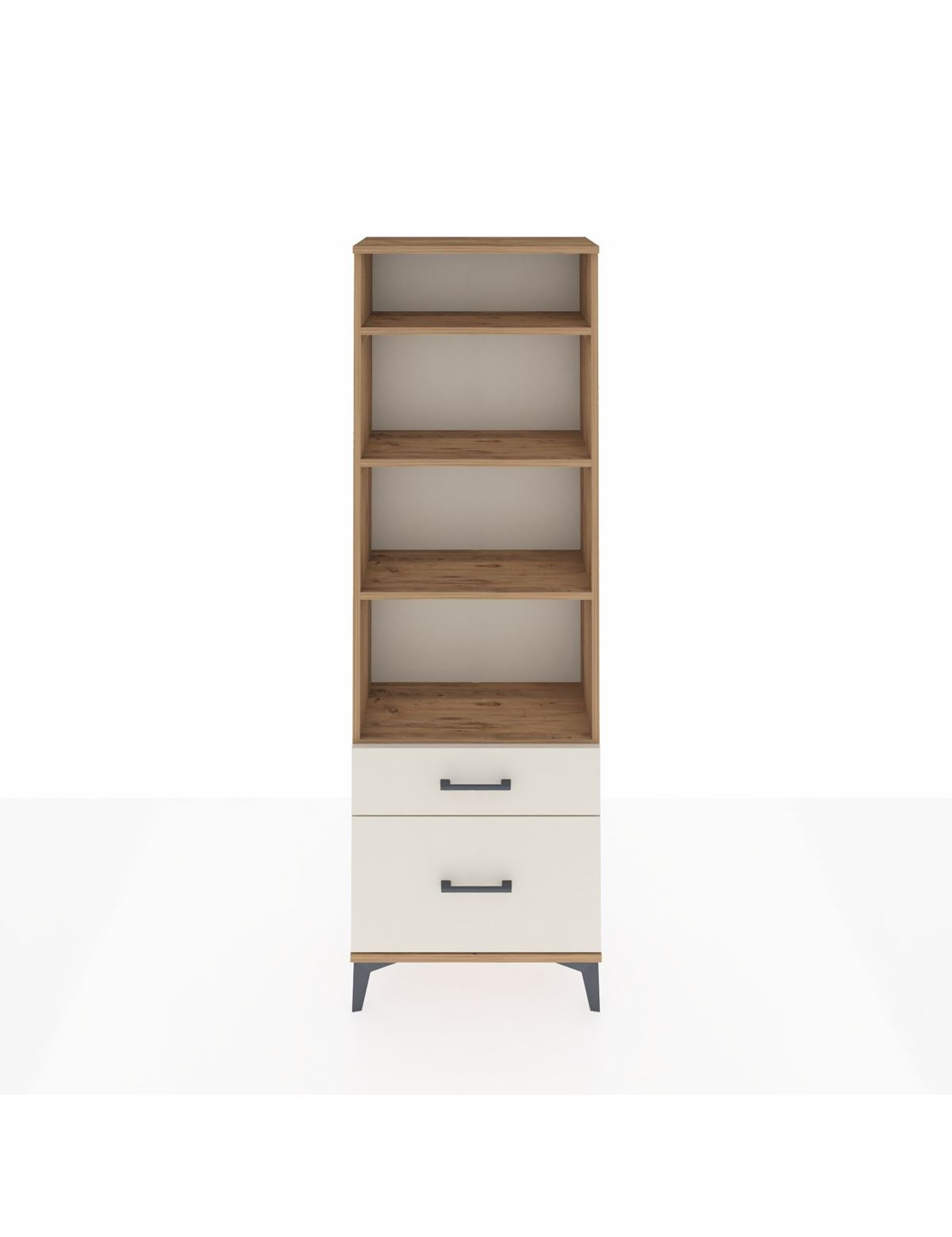 Arges Dolap 4 Raflı 2 Çekmeceli 60x30x182 Çam-Aytaşı