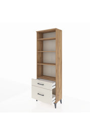 Arges Dolap 4 Raflı 2 Çekmeceli 60x30x182 Çam-Aytaşı