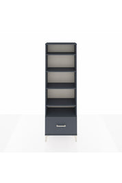 Arges Dolap 5 Raflı Tek Çekmeceli 60x30x182 Antrasit-Antrasit