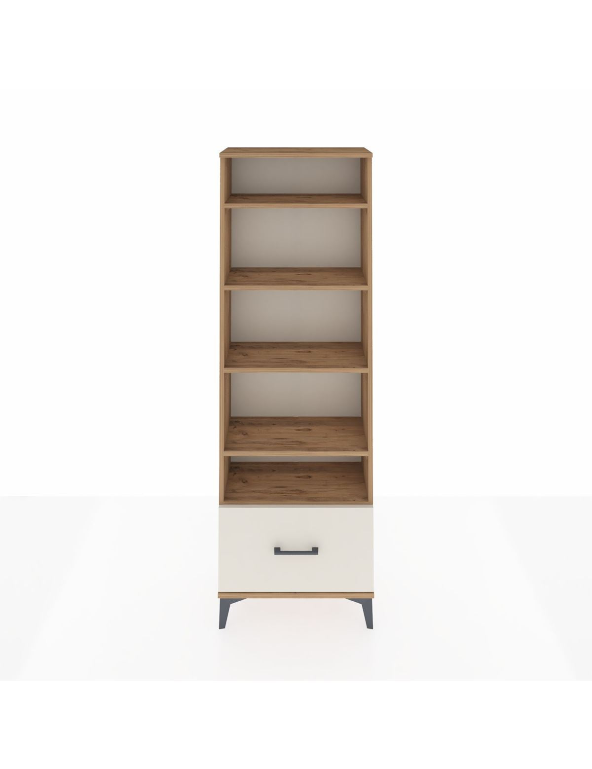 Arges Dolap 5 Raflı Tek Çekmeceli 60x30x182 Çam-Aytaşı