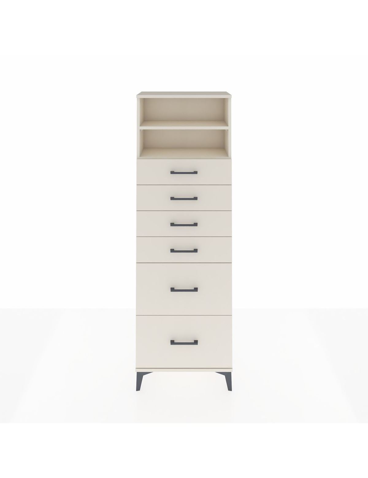 Arges Dolap 2 Raflı 6 Çekmeceli 60x30x182 Aytaşı-Aytaşı