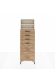 Arges Dolap 2 Raflı 6 Çekmeceli 60x30x182 Aytaşı-Çam