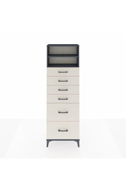 Arges Dolap 2 Raflı 6 Çekmeceli 60x30x182 Antrasit-Aytaşı