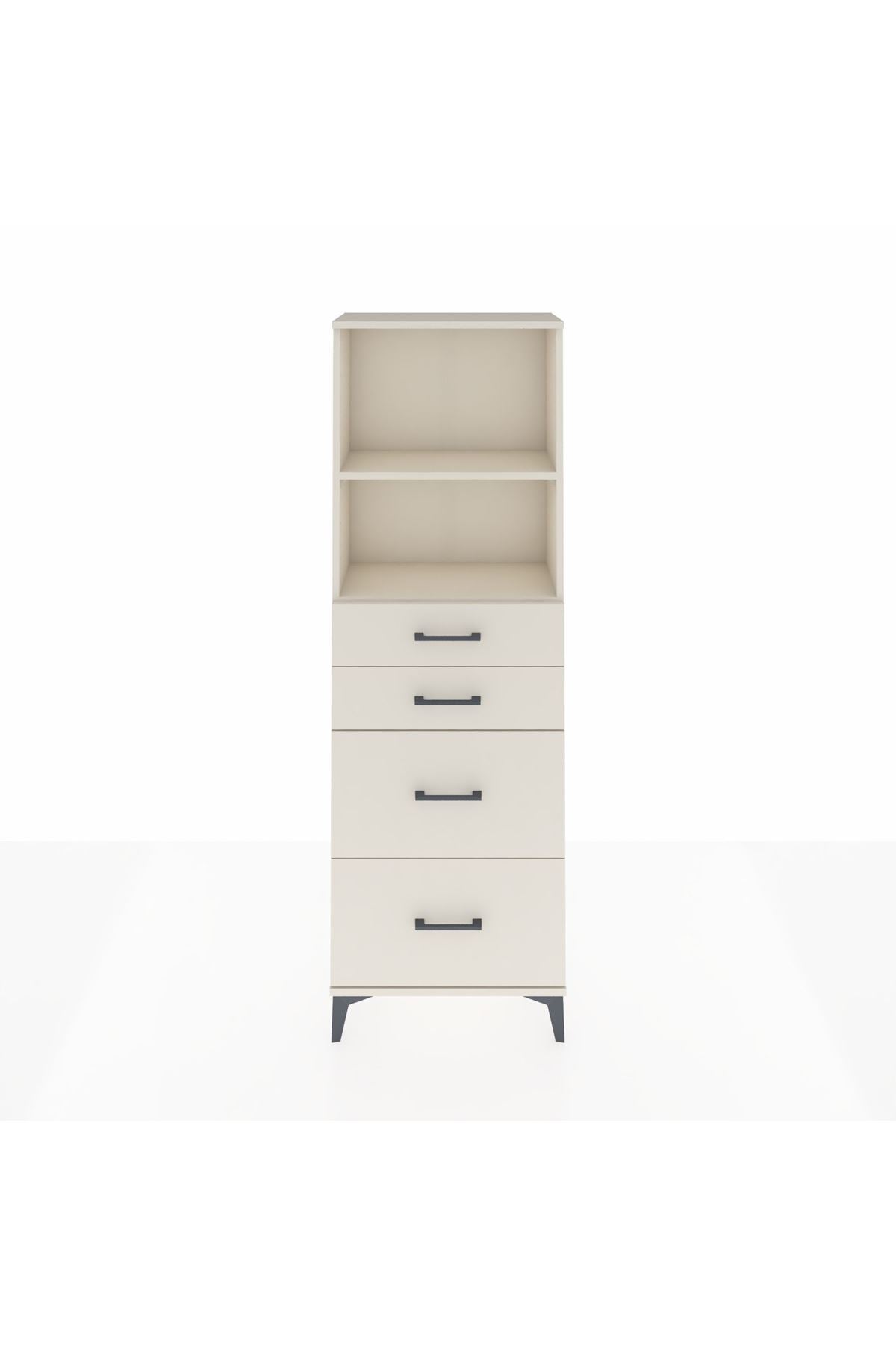 Arges Dolap 2 Raflı 4 Çekmeceli 60x30x182 Aytaşı-Aytaşı