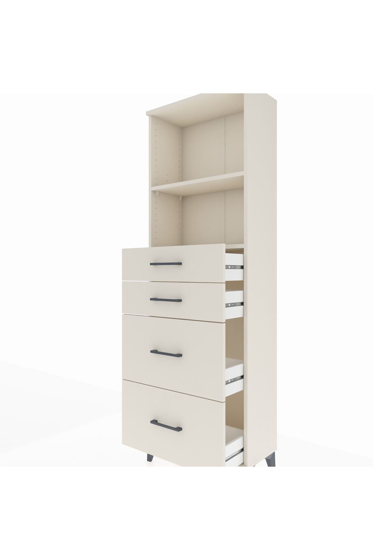 Arges Dolap 2 Raflı 4 Çekmeceli 60x30x182 Aytaşı-Aytaşı