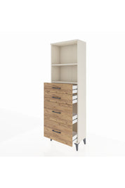 Arges Dolap 2 Raflı 4 Çekmeceli 60x30x182 Aytaşı-Çam