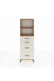 Arges Dolap 2 Raflı 4 Çekmeceli 60x30x182 Çam-Aytaşı