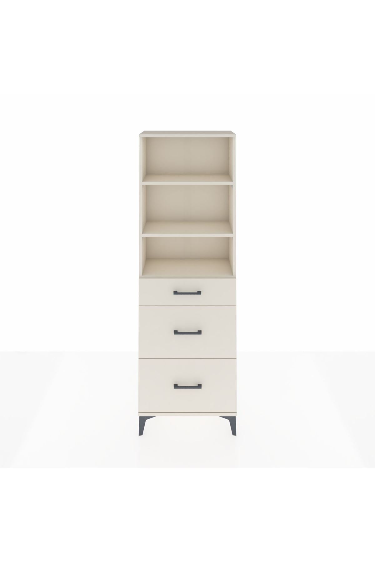 Arges Dolap 3 Raflı 3 Çekmeceli 60x30x182 Aytaşı-Aytaşı