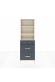 Arges Dolap 3 Raflı 3 Çekmeceli 60x30x182 Aytaşı-Antrasit