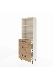 Arges Dolap 3 Raflı 3 Çekmeceli 60x30x182 Aytaşı-Çam