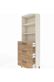 Arges Dolap 3 Raflı 3 Çekmeceli 60x30x182 Aytaşı-Çam