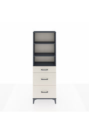 Arges Dolap 3 Raflı 3 Çekmeceli 60x30x182 Antrasit-Aytaşı