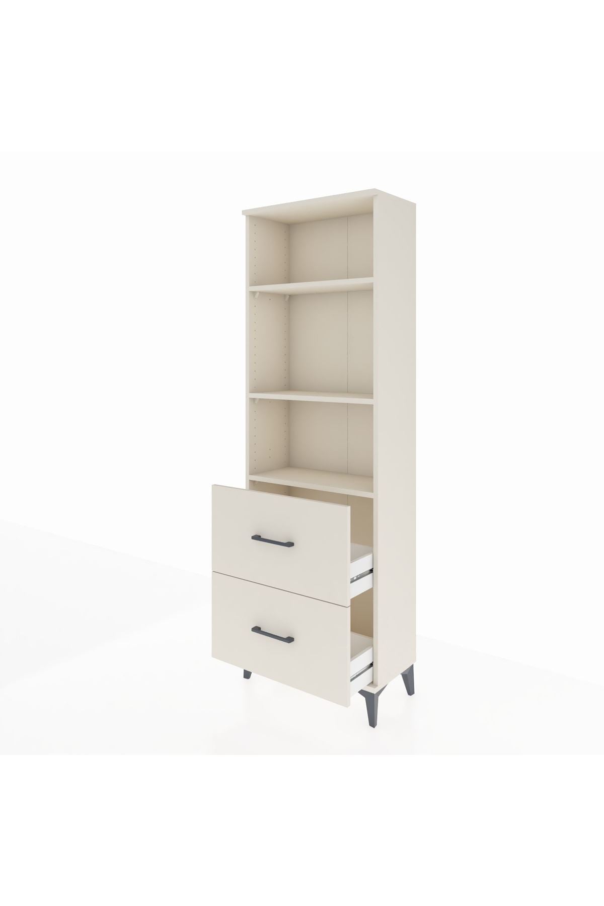 Arges Dolap 3 Raflı 2 Çekmeceli 60x30x182 Aytaşı-Aytaşı