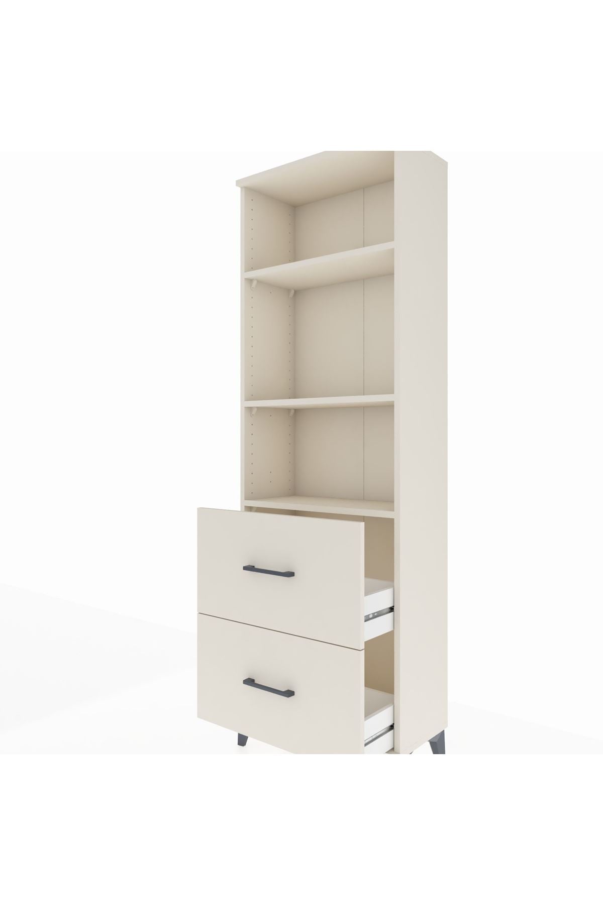 Arges Dolap 3 Raflı 2 Çekmeceli 60x30x182 Aytaşı-Aytaşı