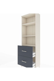 Arges Dolap 3 Raflı 2 Çekmeceli 60x30x182 Aytaşı-Antrasit