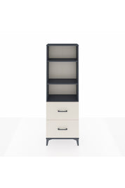 Arges Dolap 3 Raflı 2 Çekmeceli 60x30x182 Antrasit-Aytaşı