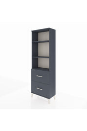 Arges Dolap 3 Raflı 2 Çekmeceli 60x30x182 Antrasit-Antrasit