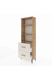 Arges Dolap 3 Raflı 2 Çekmeceli 60x30x182 Çam-Aytaşı