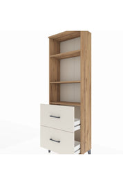 Arges Dolap 3 Raflı 2 Çekmeceli 60x30x182 Çam-Aytaşı