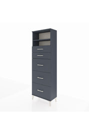 Arges Dolap 2 Raflı 5 Çekmeceli 60x30x182 - S23M050V5A
