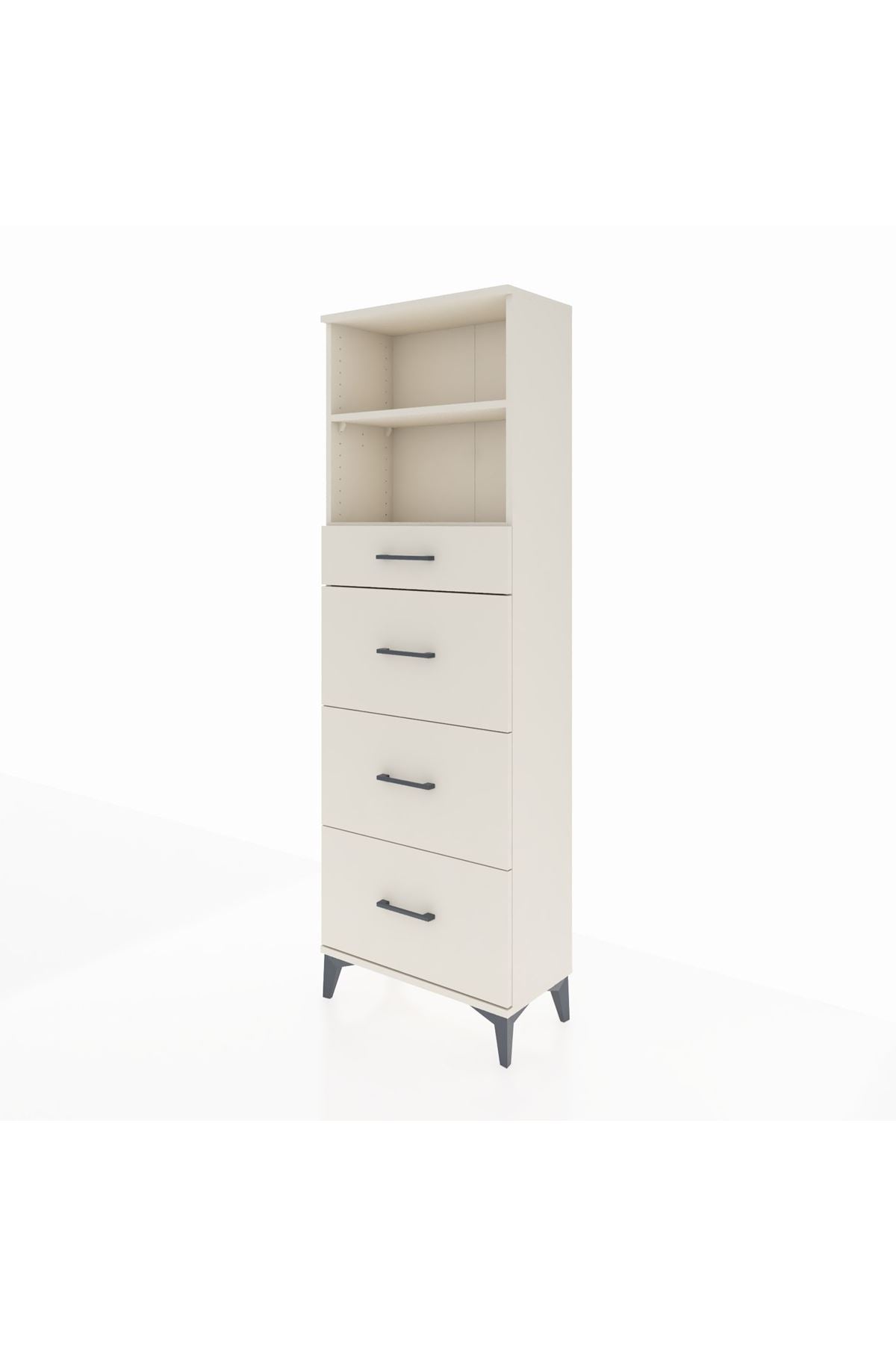 Arges Dolap 2 Raflı 4 Çekmeceli 60x30x182 Aytaşı-Aytaşı