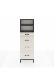 Arges Dolap 2 Raflı 4 Çekmeceli 60x30x182 Antrasit-Aytaşı