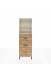 Arges Dolap 3 Raflı 3 Çekmeceli 60x30x182 Aytaşı-Çam