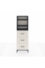 Arges Dolap 3 Raflı 3 Çekmeceli 60x30x182 Antrasit-Aytaşı