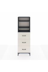Arges Dolap 3 Raflı 3 Çekmeceli 60x30x182