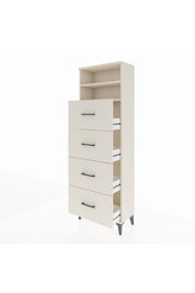 Arges Dolap 2 Raflı 4 Çekmeceli 60x30x182 - S23M053V1A