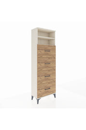 Arges Dolap 2 Raflı 4 Çekmeceli 60x30x182 Aytaşı-Çam