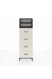 Arges Dolap 2 Raflı 4 Çekmeceli 60x30x182 Antrasit-Aytaşı