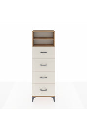 Arges Dolap 2 Raflı 4 Çekmeceli 60x30x182 Çam-Aytaşı