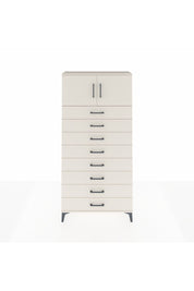 Arges Dolap Tek Raflı 8 Çekmeceli 2 Kapaklı 88x30x182 Aytaşı-Aytaşı