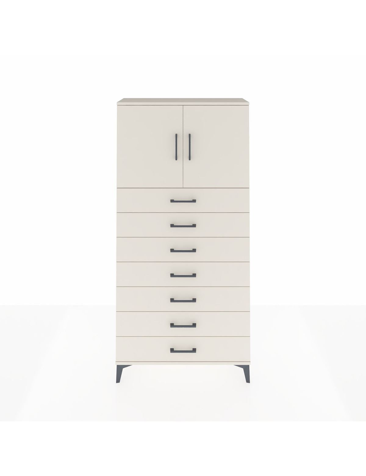 Arges Dolap 2 Raflı 7 Çekmeceli 2 Kapaklı 88x30x182 Aytaşı-Aytaşı