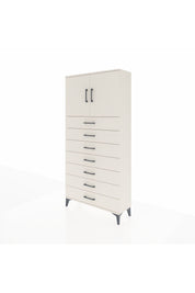 Arges Dolap 2 Raflı 7 Çekmeceli 2 Kapaklı 88x30x182 Aytaşı-Aytaşı