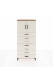 Arges Dolap 2 Raflı 7 Çekmeceli 2 Kapaklı 88x30x182 Çam-Aytaşı