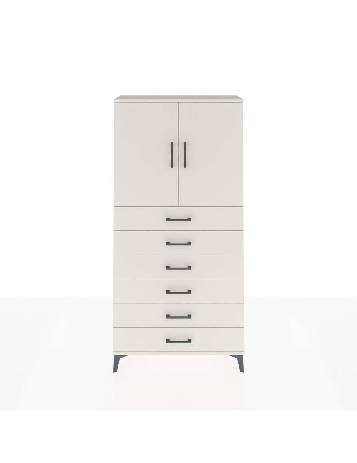 Arges Dolap 2 Raflı 6 Çekmeceli 2 Kapaklı 88x30x182 Aytaşı-Aytaşı