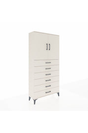Arges Dolap 2 Raflı 6 Çekmeceli 2 Kapaklı 88x30x182 Aytaşı-Aytaşı