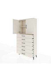 Arges Dolap 2 Raflı 6 Çekmeceli 2 Kapaklı 88x30x182 Aytaşı-Aytaşı