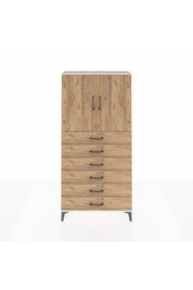 Arges Dolap 2 Raflı 6 Çekmeceli 2 Kapaklı 88x30x182 Aytaşı-Çam
