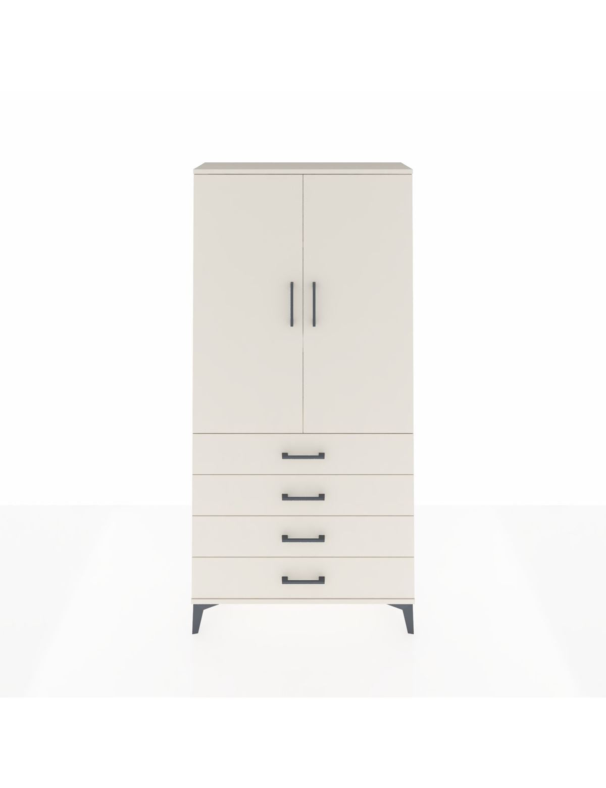 Arges Dolap 3 Raflı 4 Çekmeceli 2 Kapaklı 88x30x182 Aytaşı-Aytaşı