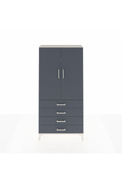 Arges Dolap 3 Raflı 4 Çekmeceli 2 Kapaklı 88x30x182 Aytaşı-Antrasit