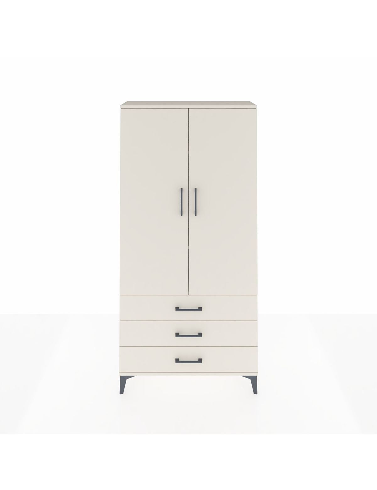 Arges Dolap 3 Raflı 3 Çekmeceli 2 Kapaklı 88x30x182 Aytaşı-Aytaşı